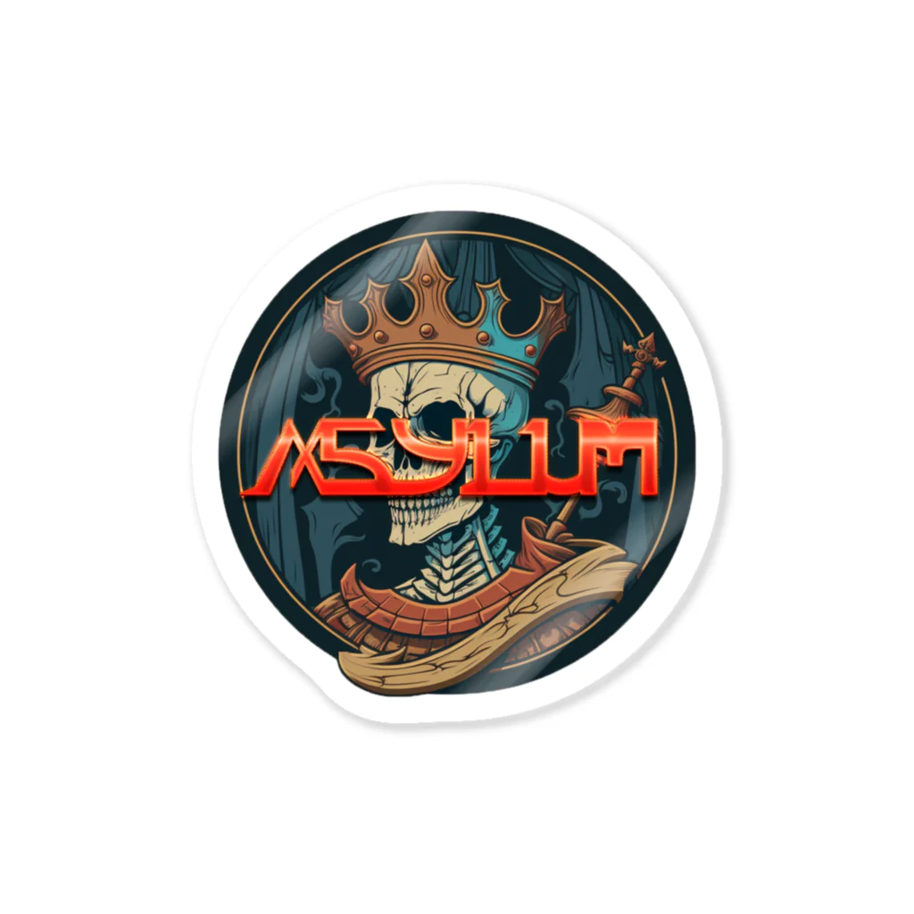 ASYLUMのASYLUMスカルキング Sticker