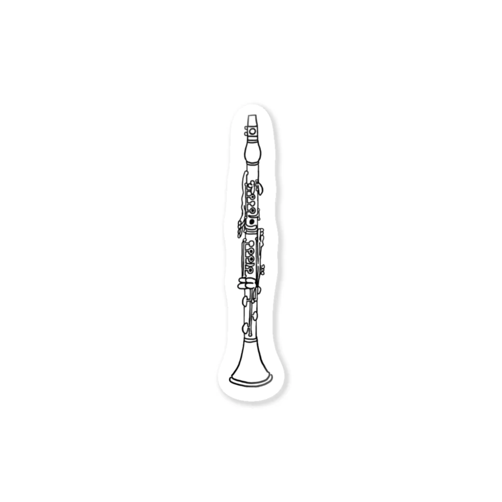 まなclarinetのクラリネット ステッカー