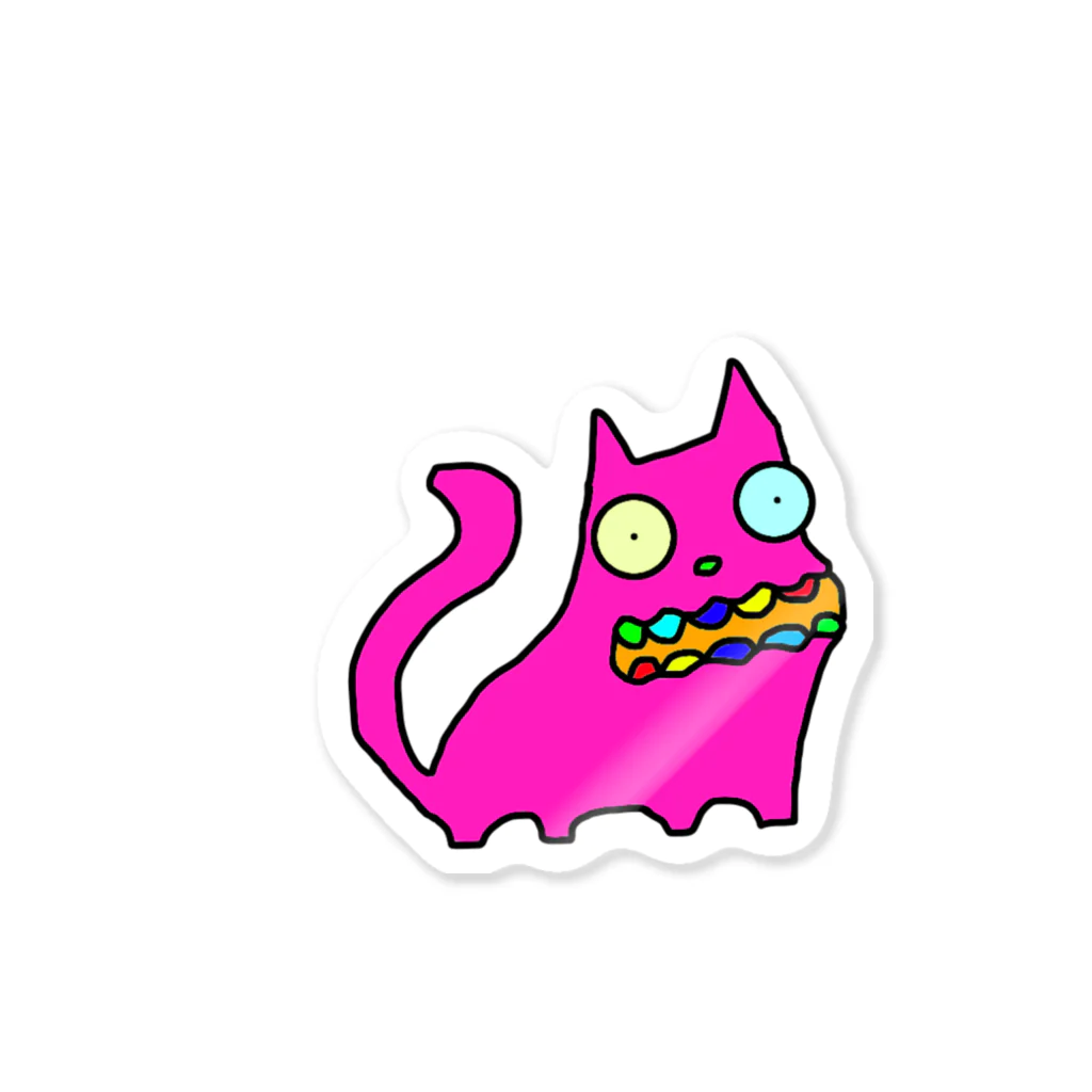 ＡＬＩＥＮ　ｓｈの猫えいりあんのステッカー Sticker