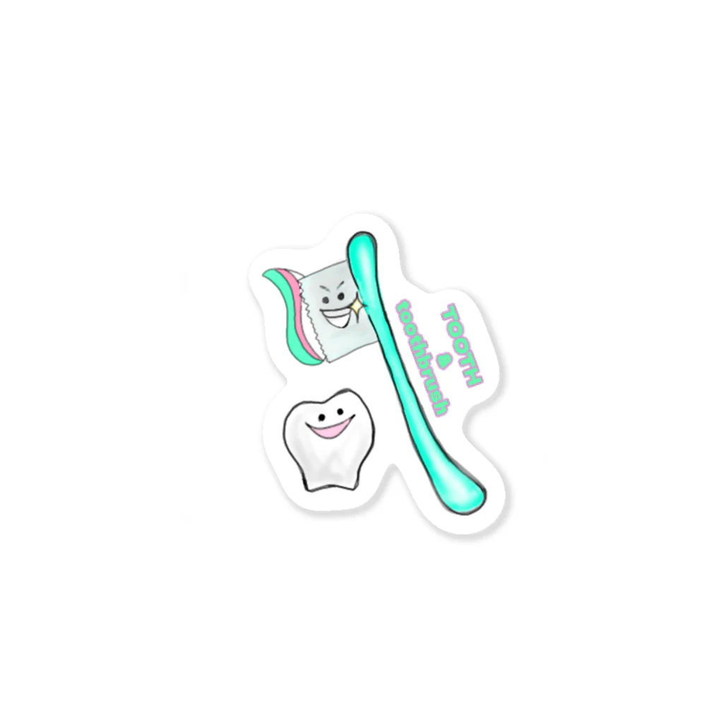 u-ch(D2BLUE)のTOOTH &toothbrush  Sticker
