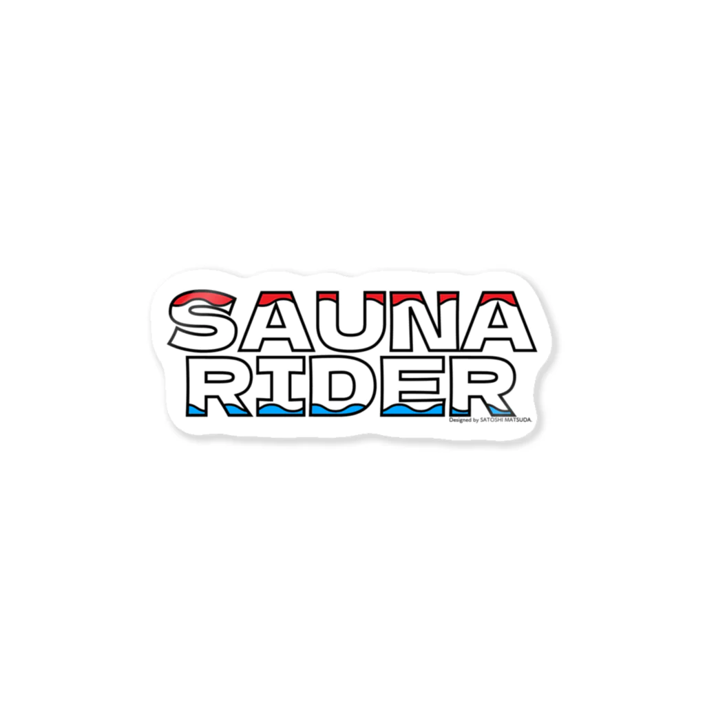 松田悟志のアートな小部屋のSAUNA RIDER  ステッカー