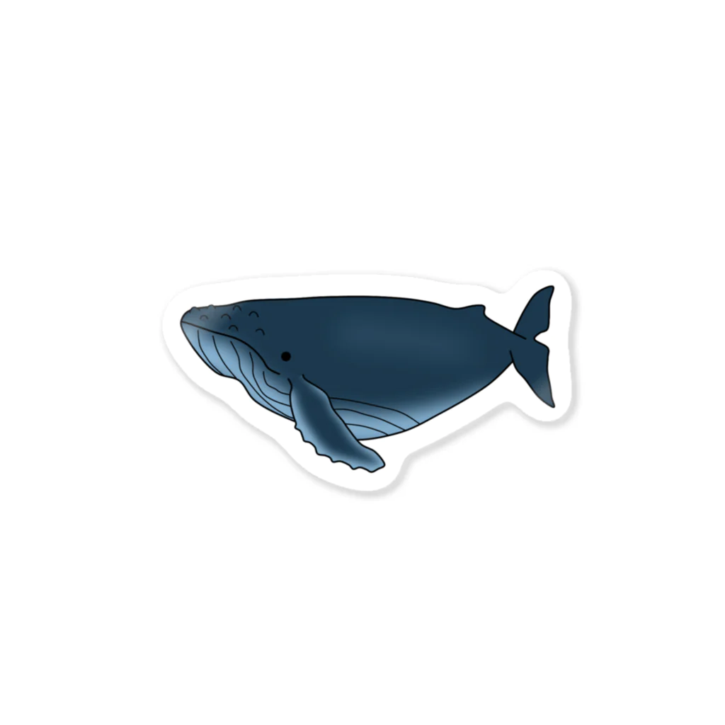 DeepBlueのザトウクジラ　ステッカー Sticker
