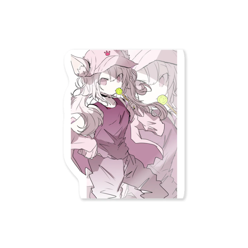 blossomのケモミミツインテ少女 Sticker