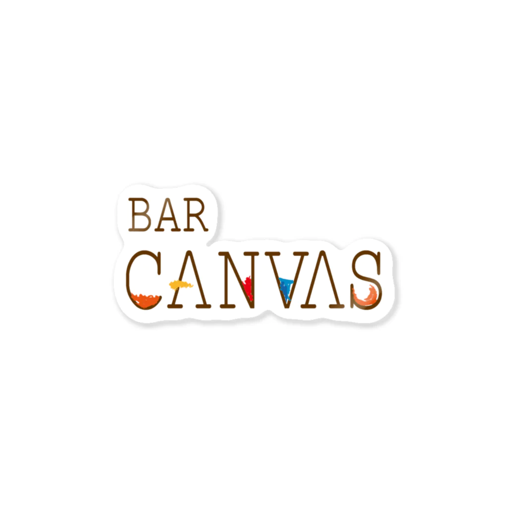 BAR CANVAS バーキャンバスのBAR CANVASロゴ ステッカー