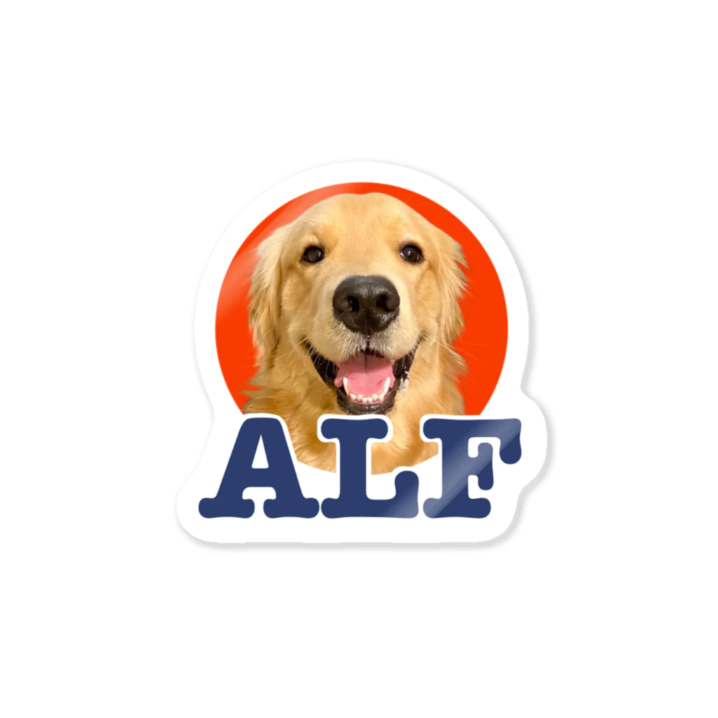 犬派のおみせの赤マルALF Sticker