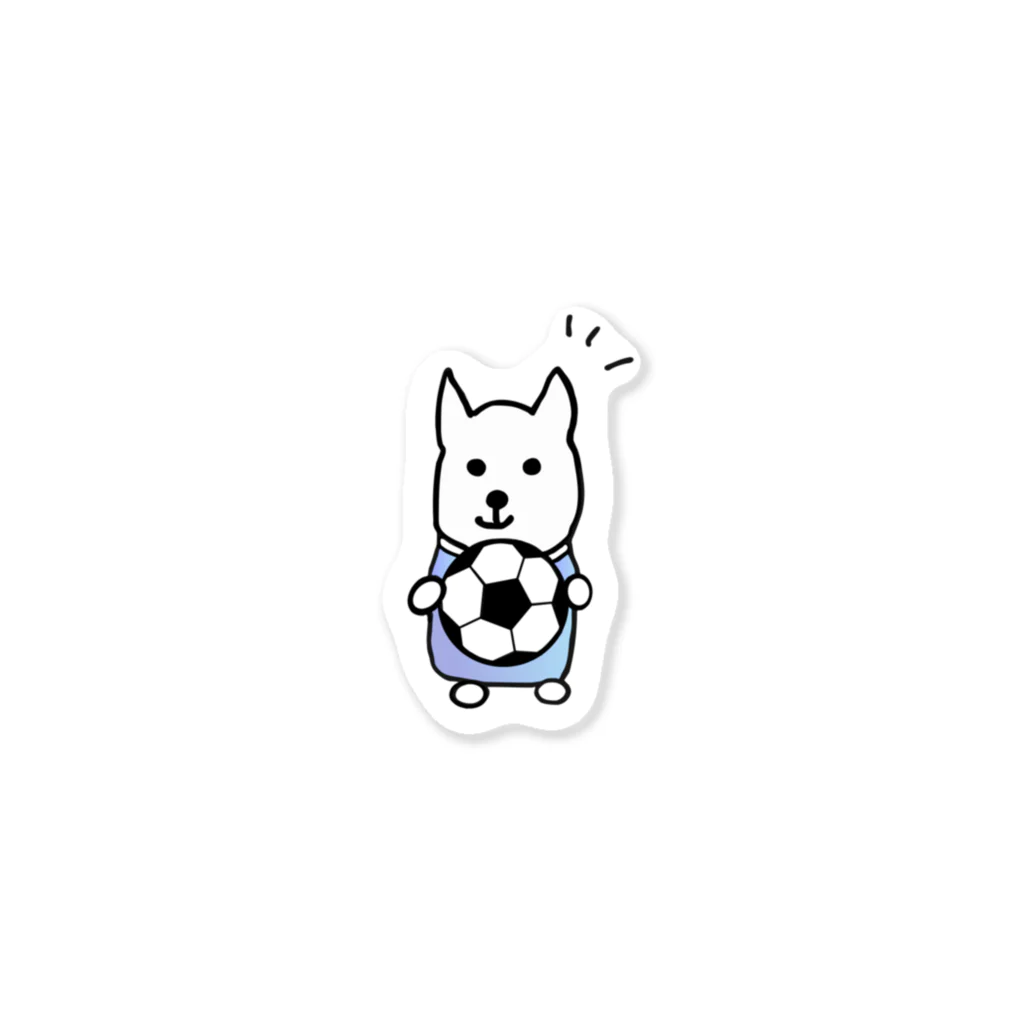 ひろねこさんの冒険*♡･゜のサッカー犬さん♪Part2（背景なし） Sticker