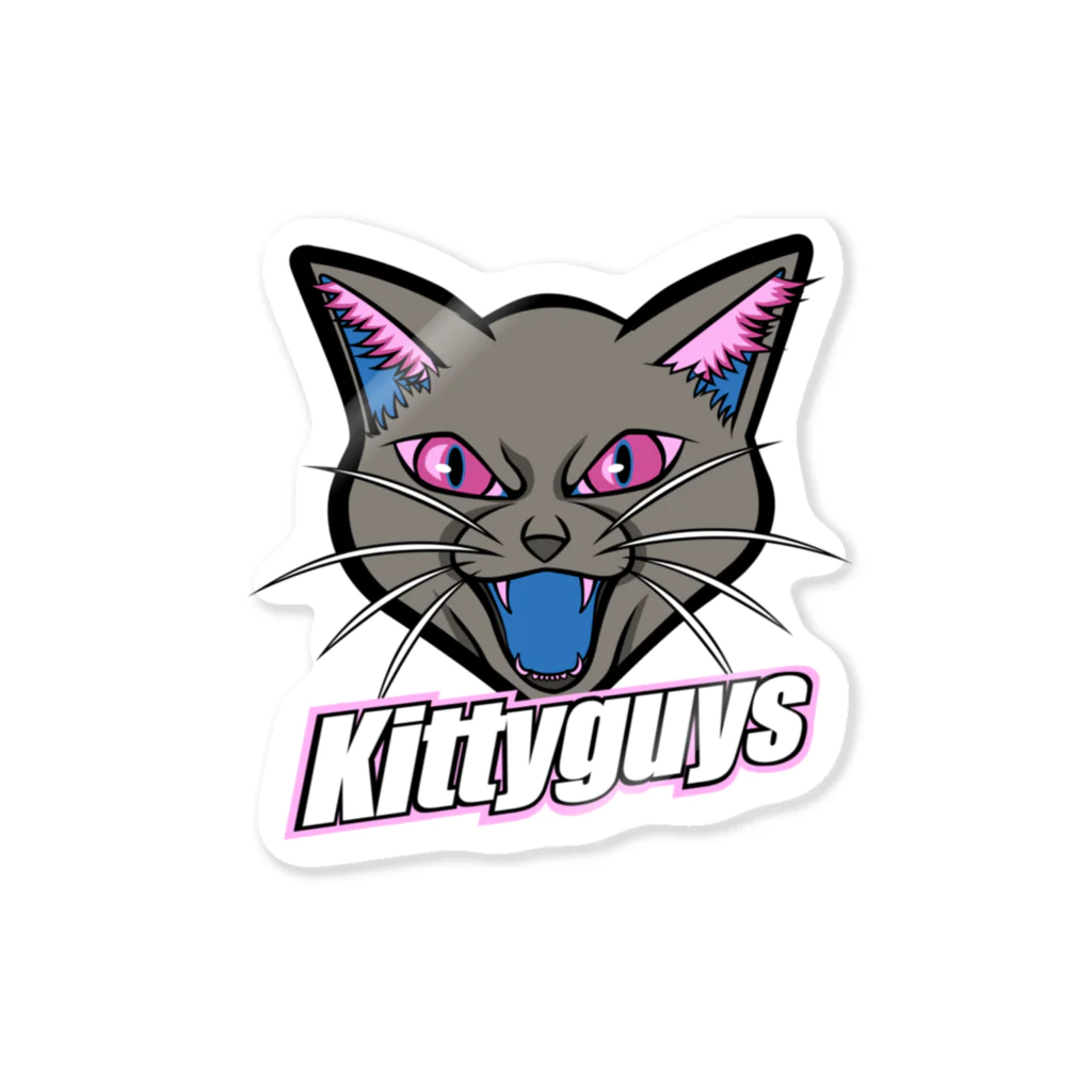 Kitty Guys Co., Ltd.のKittyguys Cat ステッカー