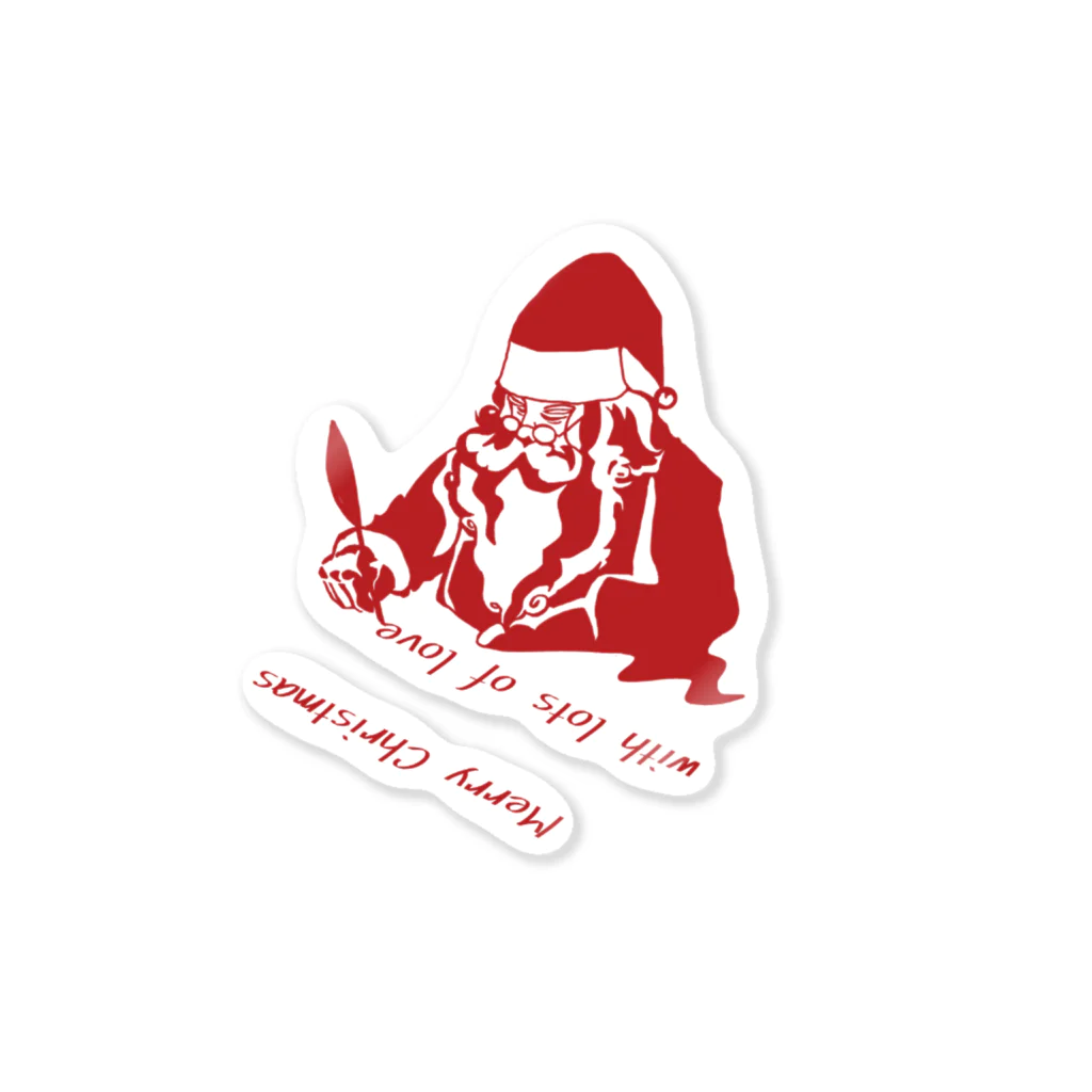 Little Angelsのサンタクロース白 Sticker