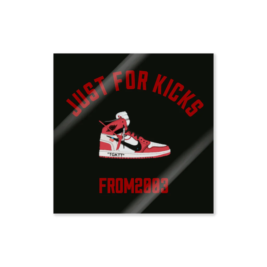 50_12pのJUST FOR KICKS ステッカー!!!! Sticker