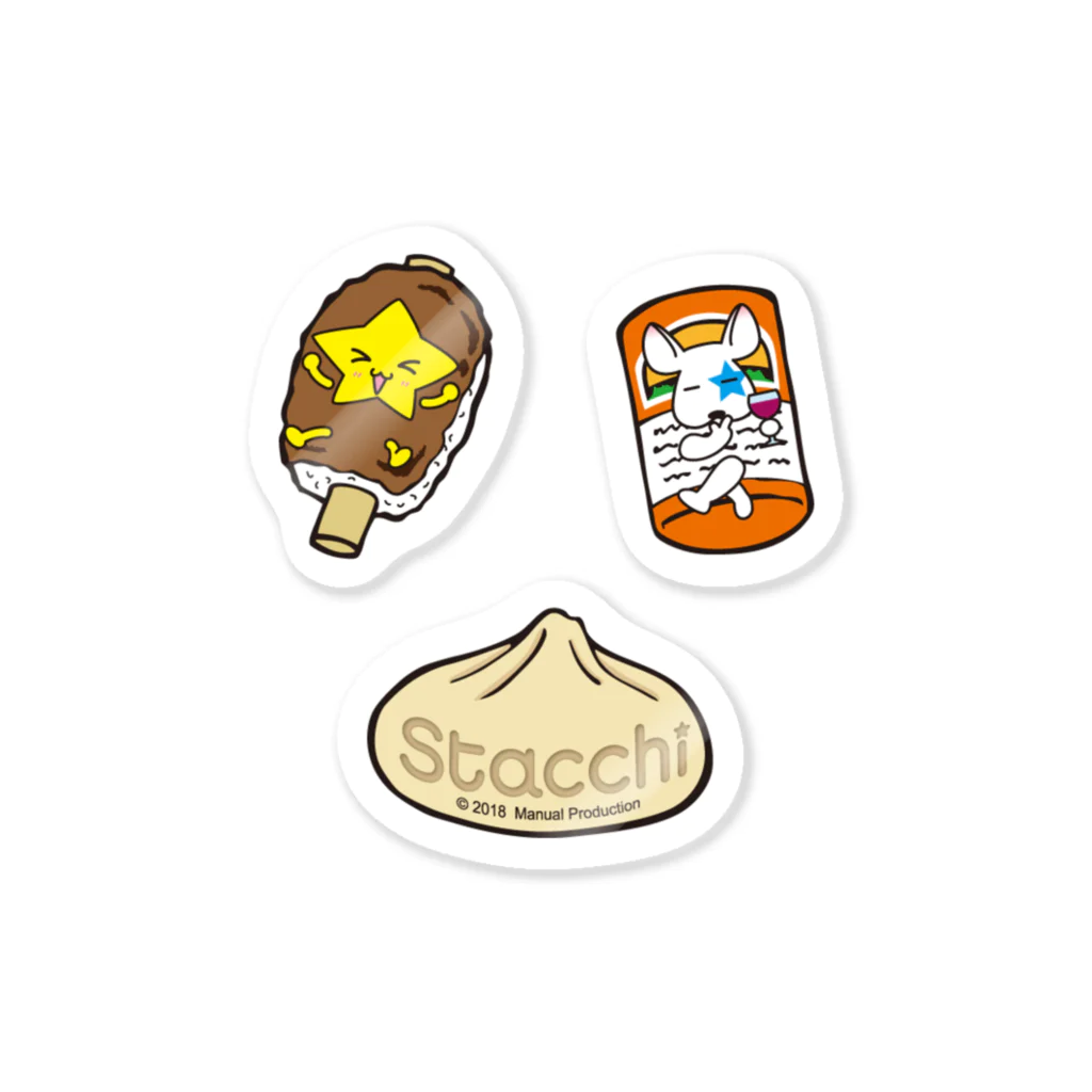 株式会社マニュアルプロダクションのStacchi 星野さん＆ブル 岐阜の名産品 Sticker