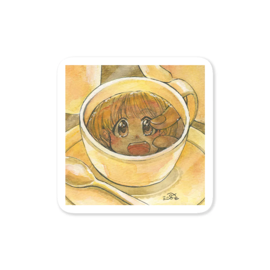 放課後屋のカフェにて。 Sticker