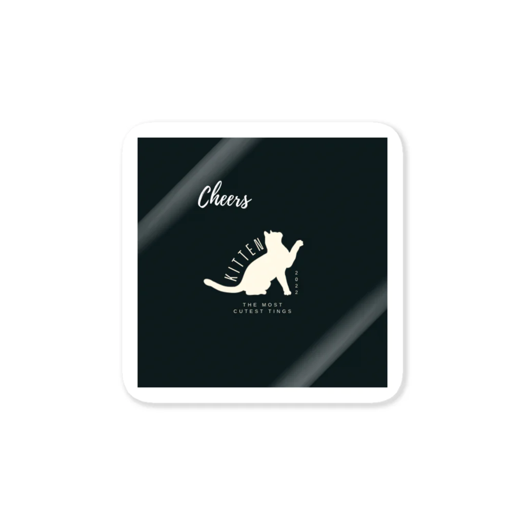 catcatの猫の応援 Sticker