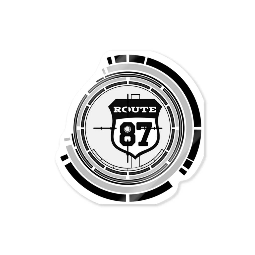 87BASEのROUTE87弾痕2 Sticker