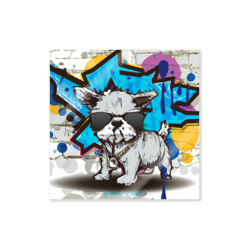 gearsARTのギャング犬 Sticker