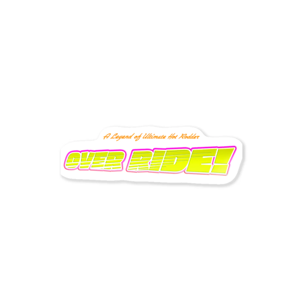 山口かつみのOVER RIDE! Sticker