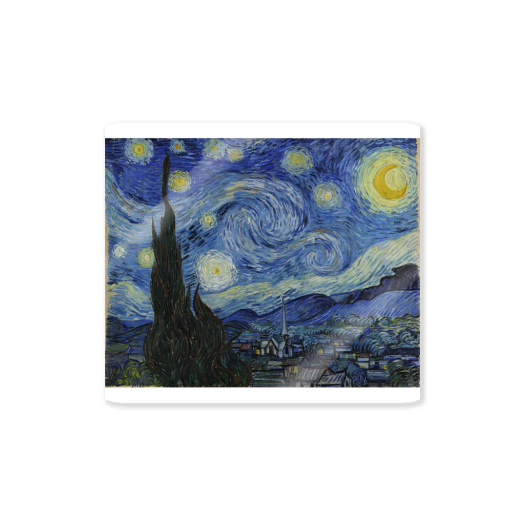 世界美術商店の星月夜 / The Starry Night Sticker