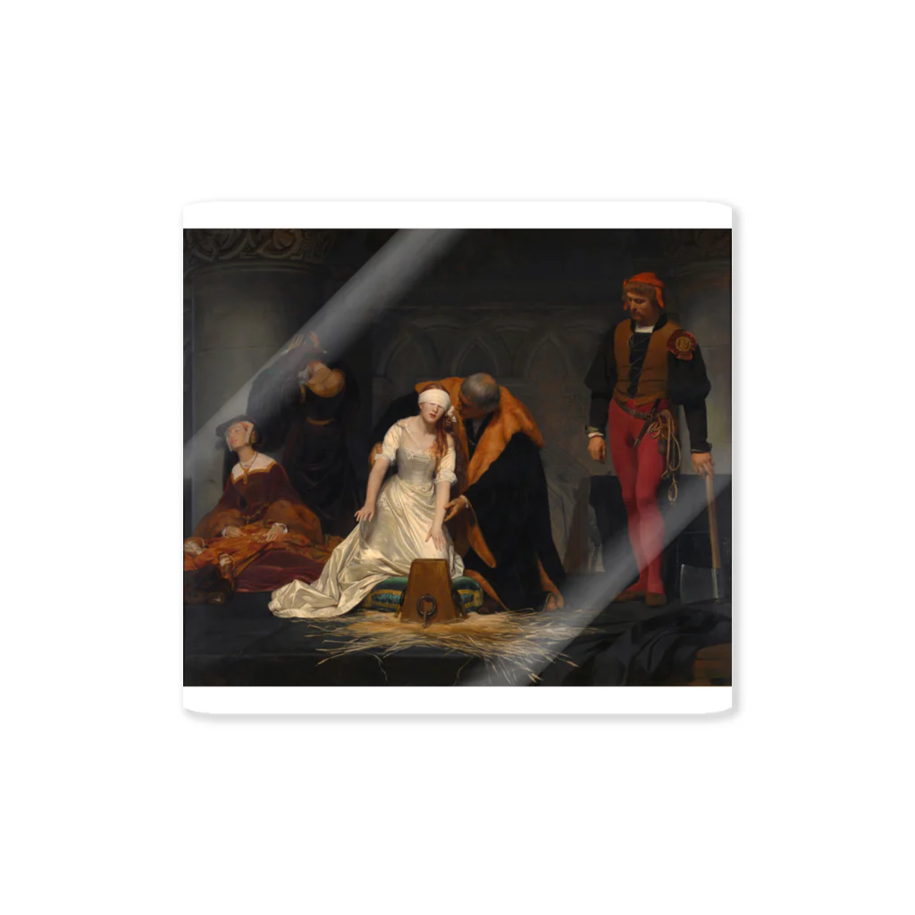 世界美術商店のレディ・ジェーン・グレイの処刑 / The Execution of Lady Jane Grey ステッカー