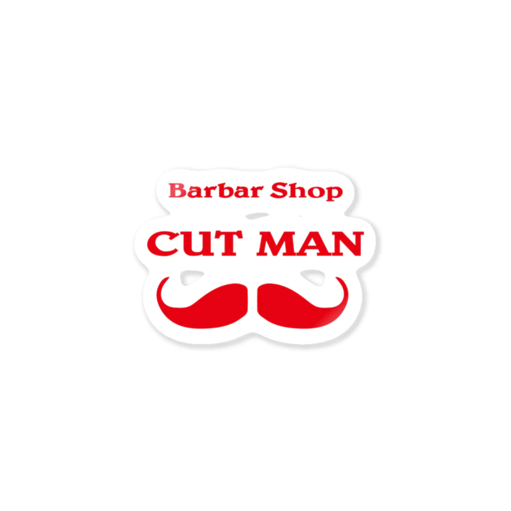 Barbar Shop CUTMANのCUTMAN  LOGO ステッカー