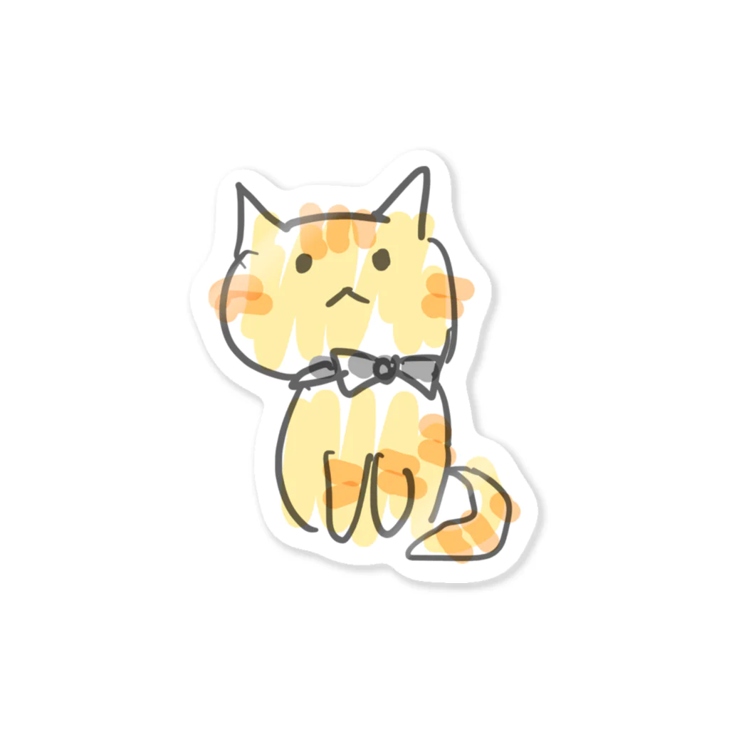 保護ねこカフェ もりねこのえびぞう Sticker