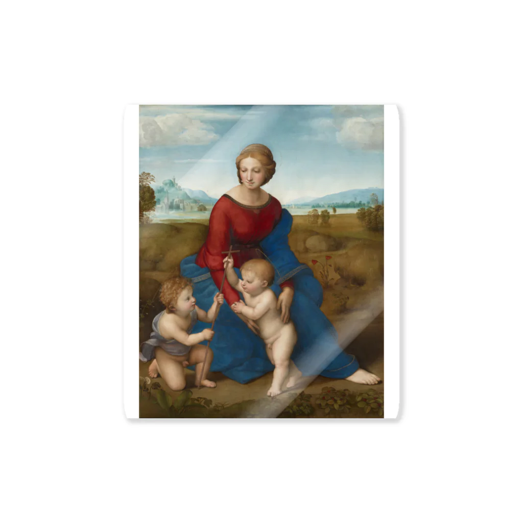 世界美術商店の牧場の聖母 / Madonna del Prato ステッカー