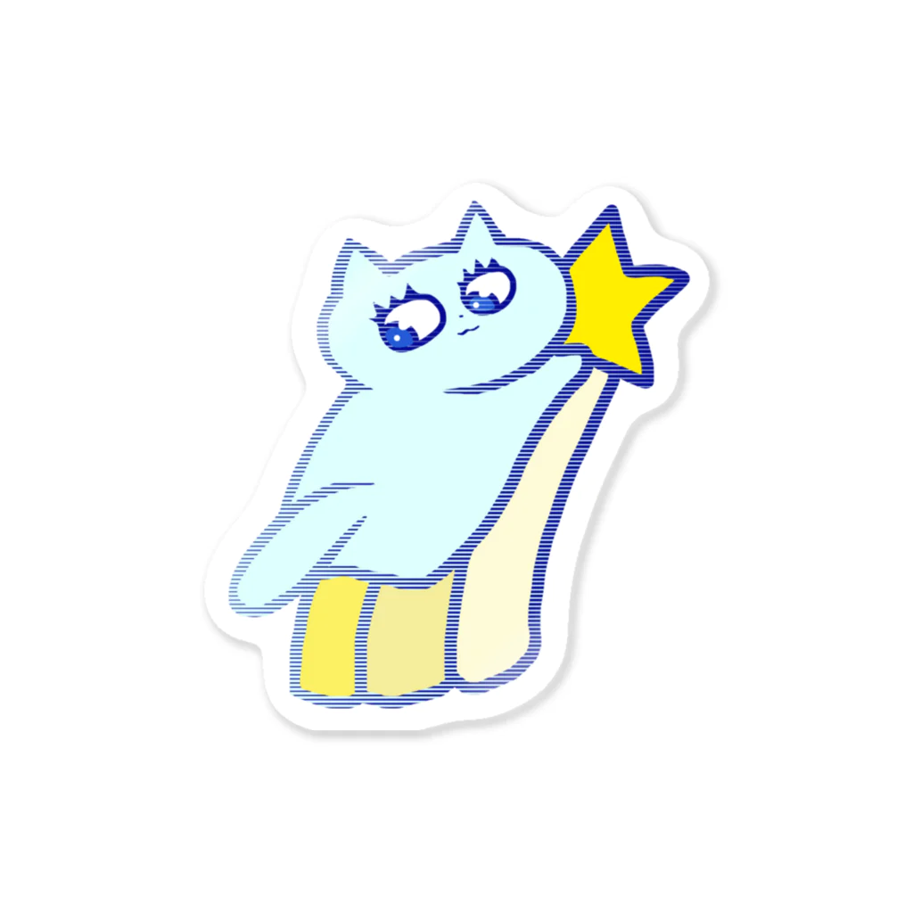 うにゃん本社のねこのパチきらきら星 Sticker