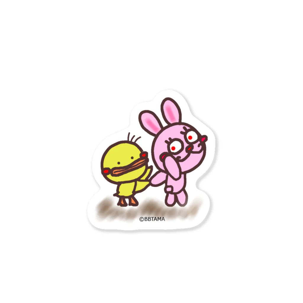 BBTAMAの仲良し～♪うさぴよ Sticker