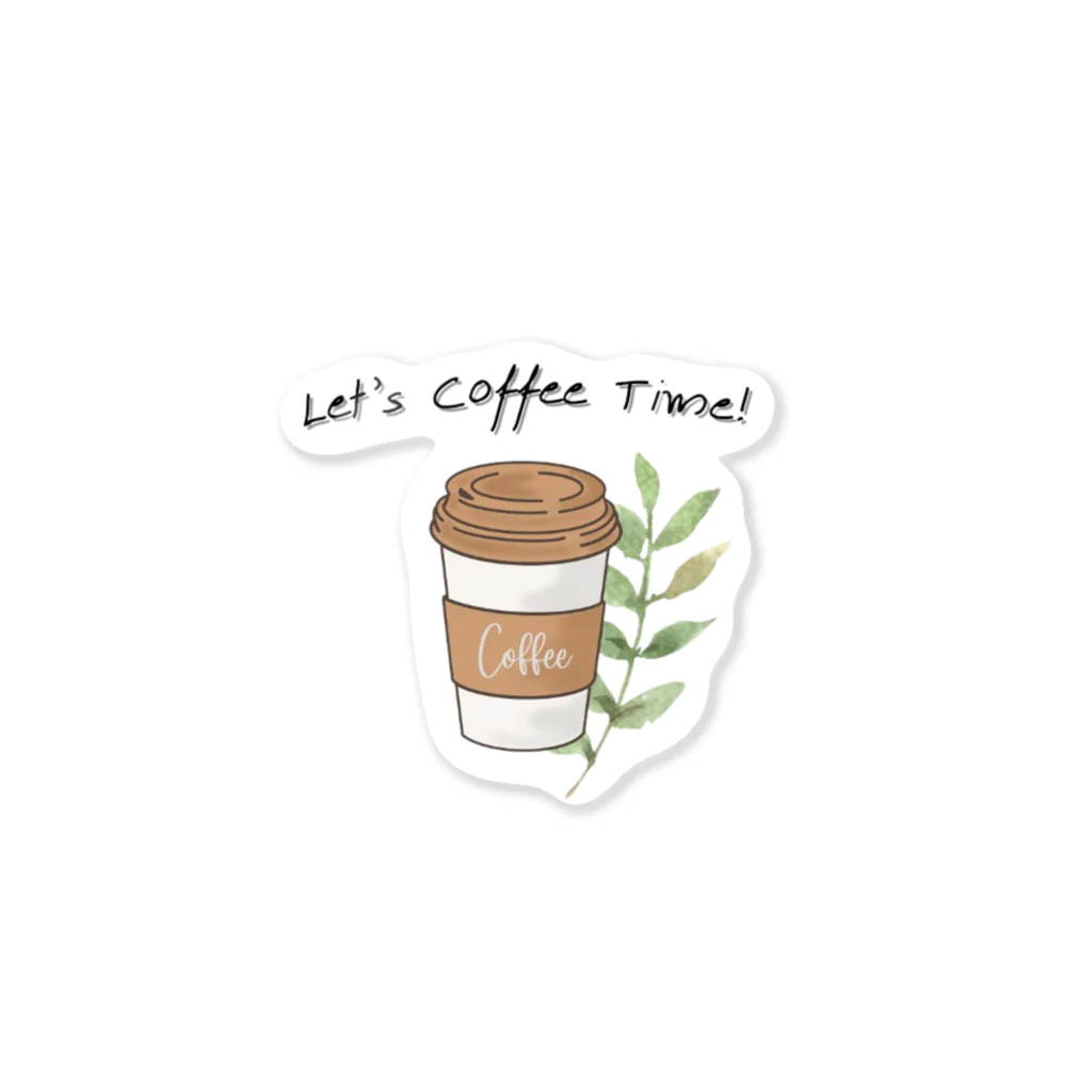 ToFu Creative StudioのLet's coffee time Sticker