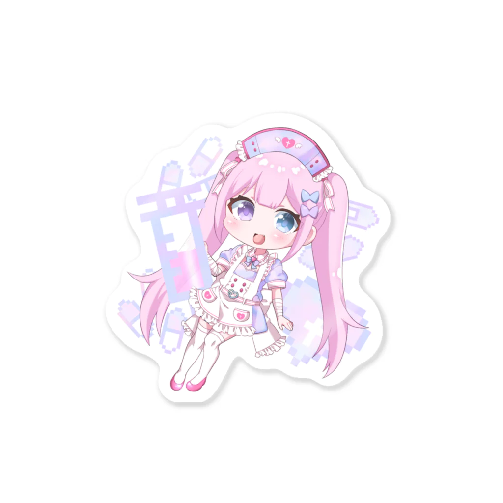 ぽむお🐰のゆめかわナースちゃん ステッカー Sticker