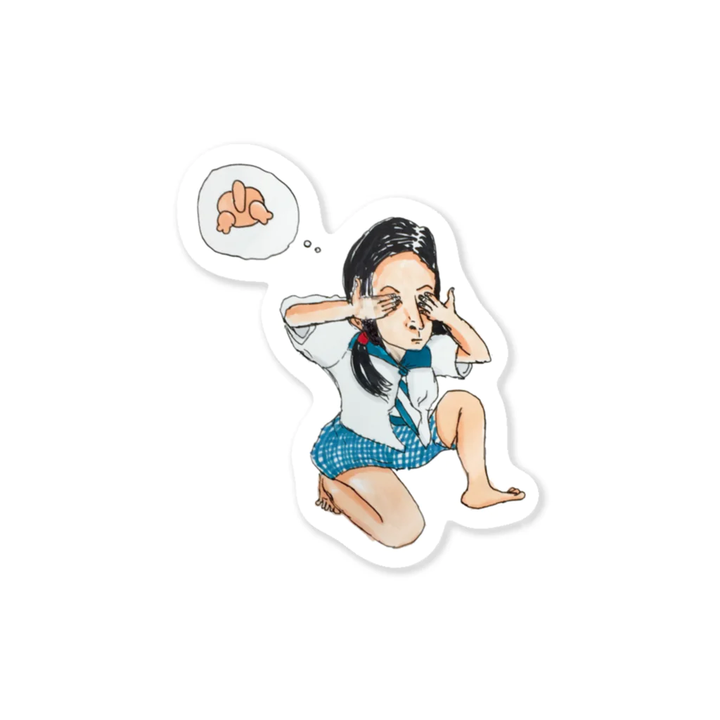 オロシワイワイアイレンアラスムの日々練習のえりかちゃん Sticker