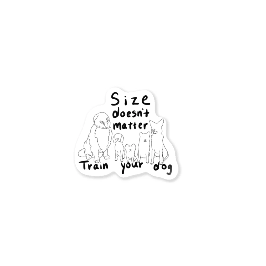 KuroinyannyanのSize doesn’t matter ステッカー