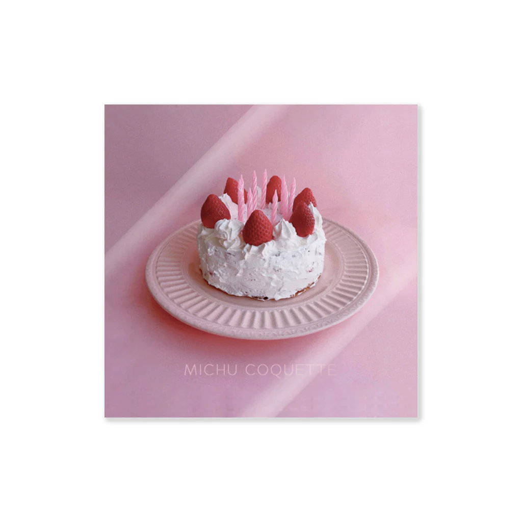 MICHU_COQUETTEのSTRAWBERRY CAKE ステッカー