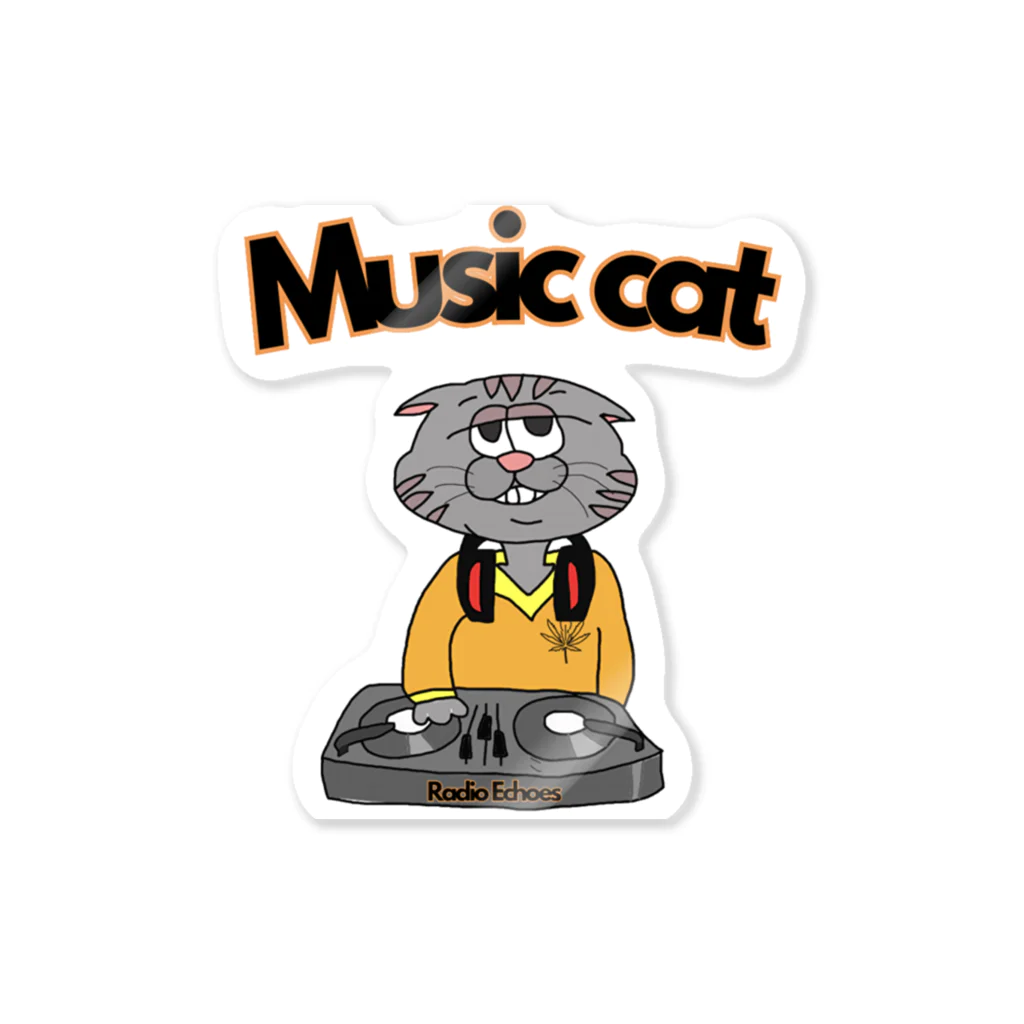 坂上 輝 /Sakaue HikaruのMusic cat ステッカー