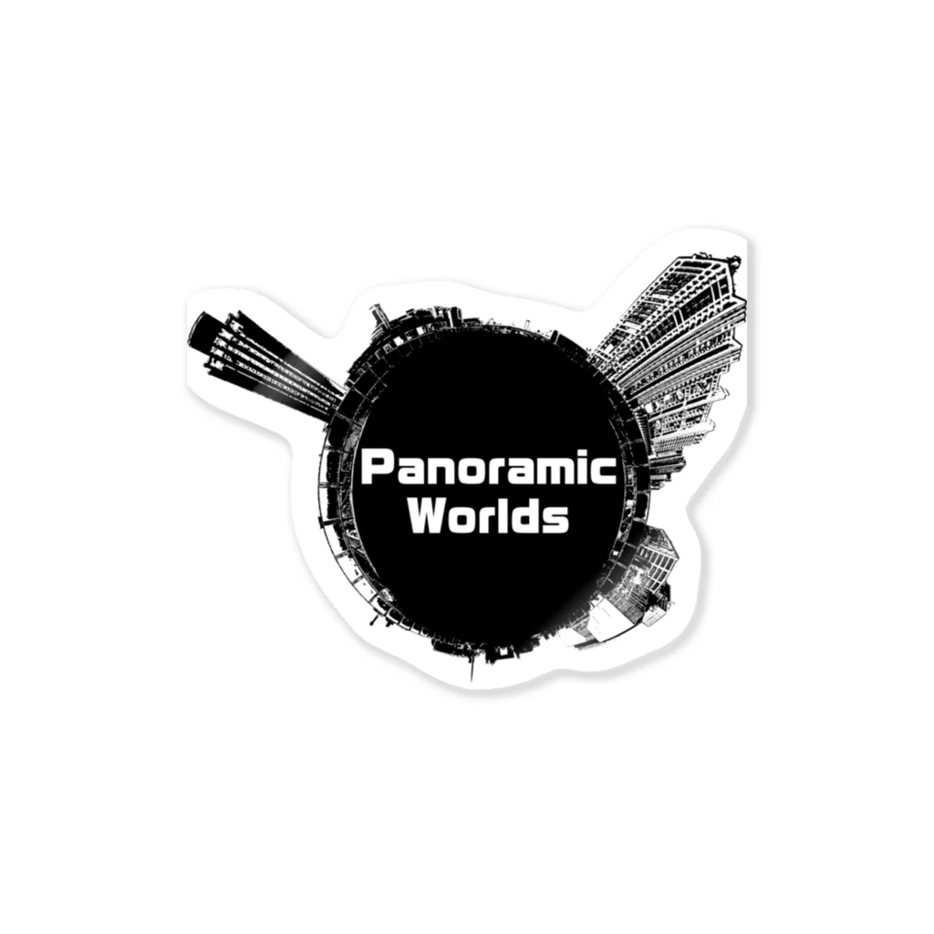 高松勝範 わっきΘΘ動画ライターのPanoramic Worlds ステッカー