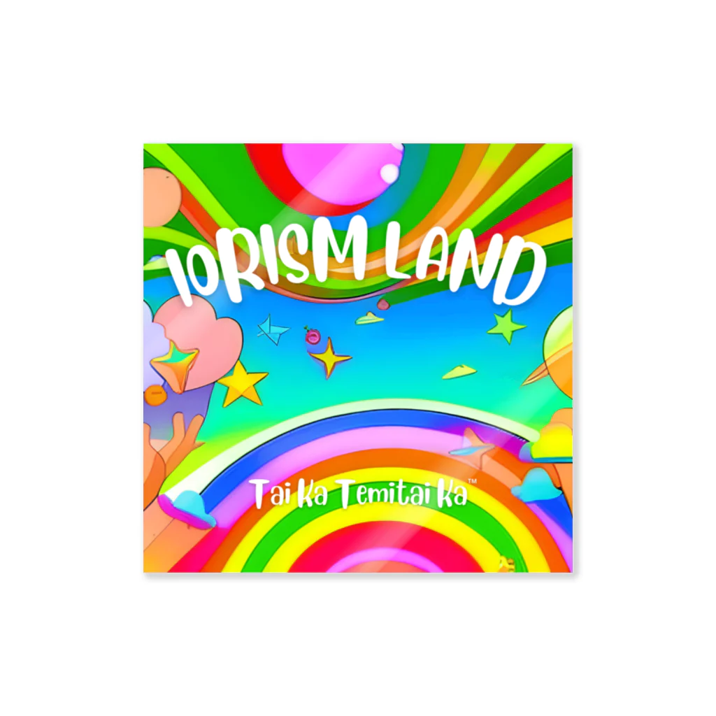 IORISM LAND 公式グッズショップのIORISM LAND スクエア Sticker