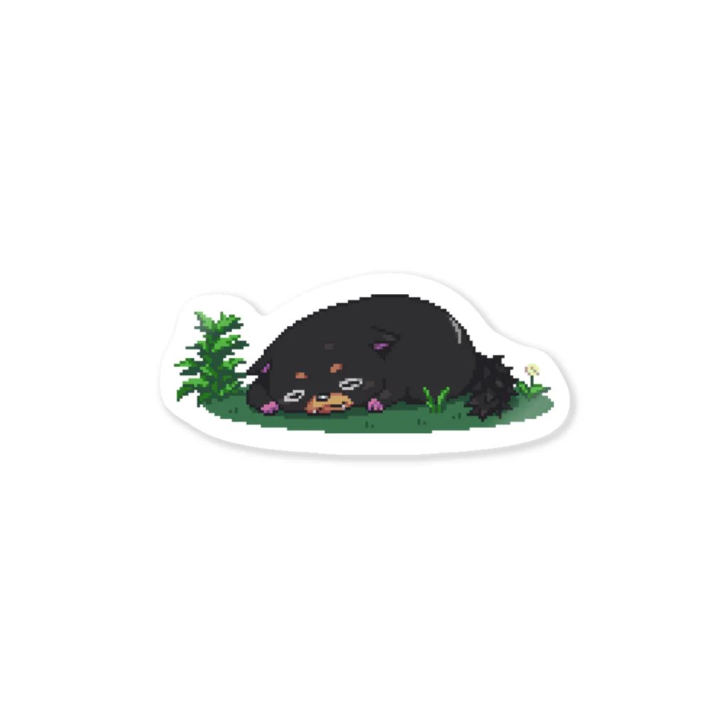 ヨモ市のデビちゃん　おやすみドット絵 Sticker