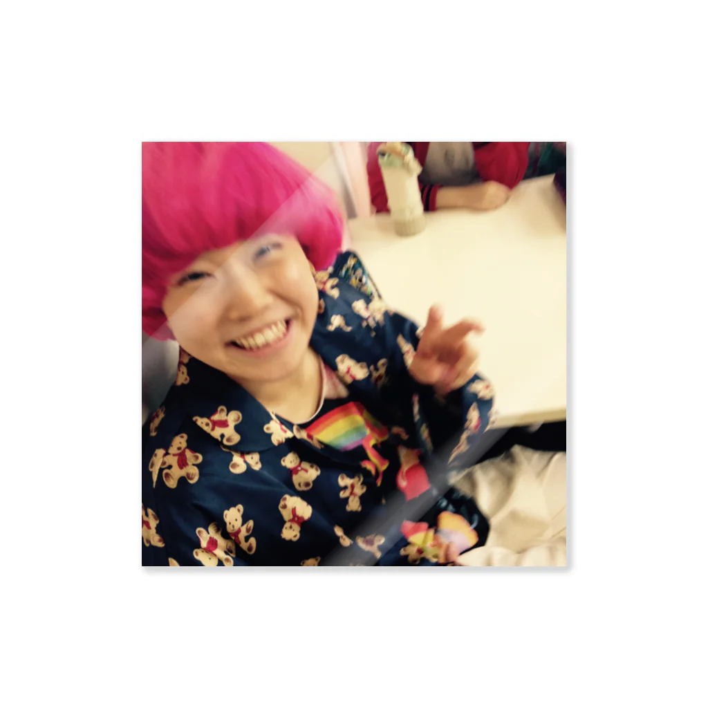 Baby Blue のyeh kinoko - pink - Sticker