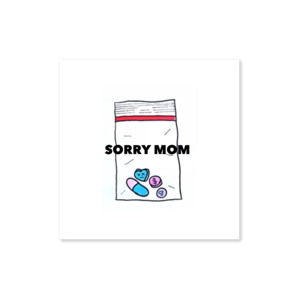 TAPEのSORRY MOM ステッカー