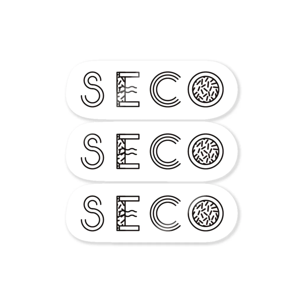 secoのおなまえシール　SECO Sticker