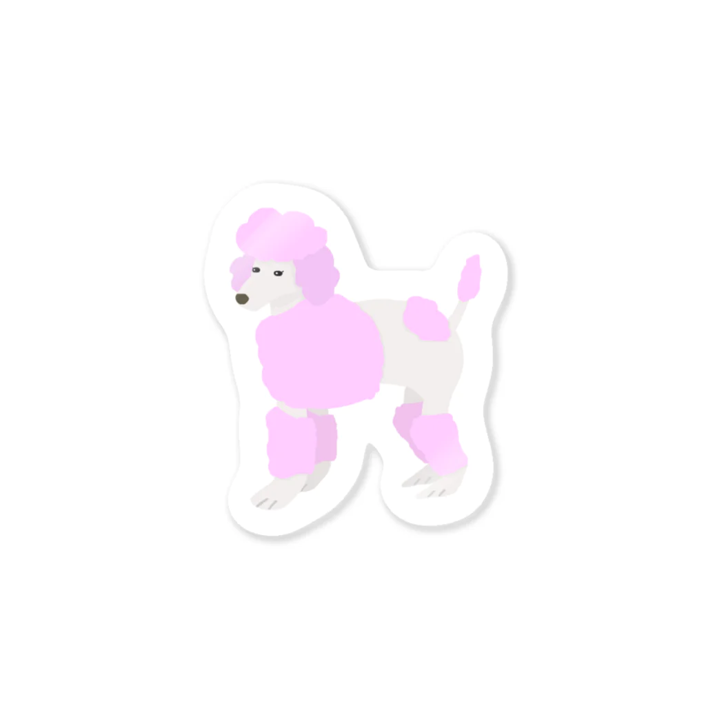 ba_baoのピンク犬 ステッカー