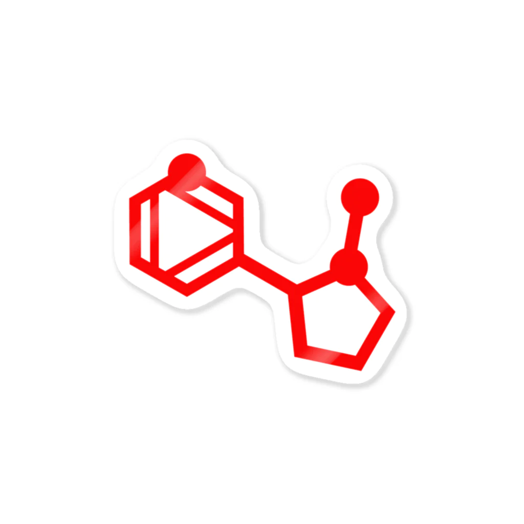 科学雑貨Scientiaのニコチン(マルボロver.) Sticker