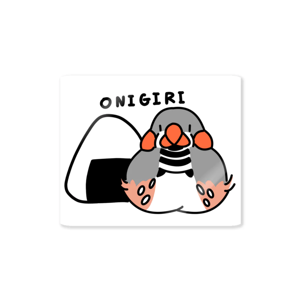 07（rena）のことりショップのonigirikinnka Sticker