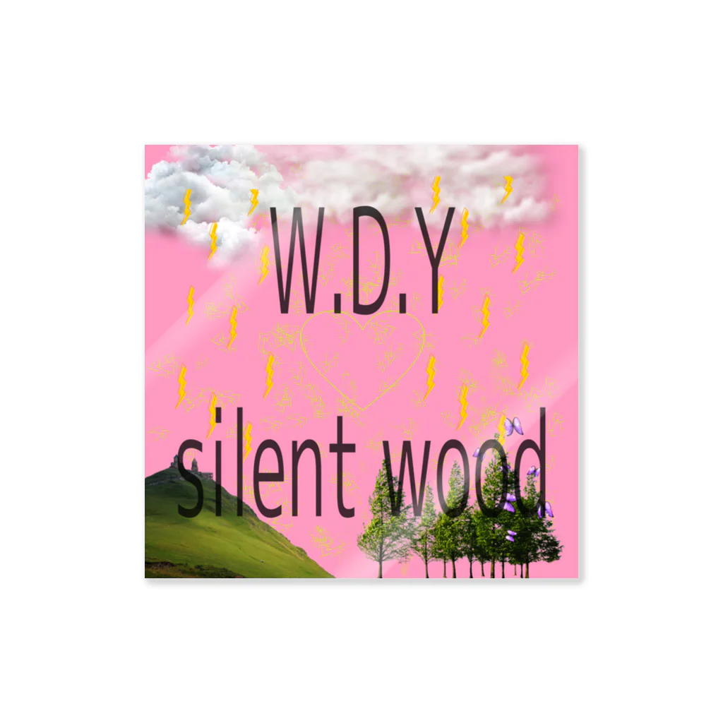 W.D.Y silent woodのW.D.Yグッズ ステッカー