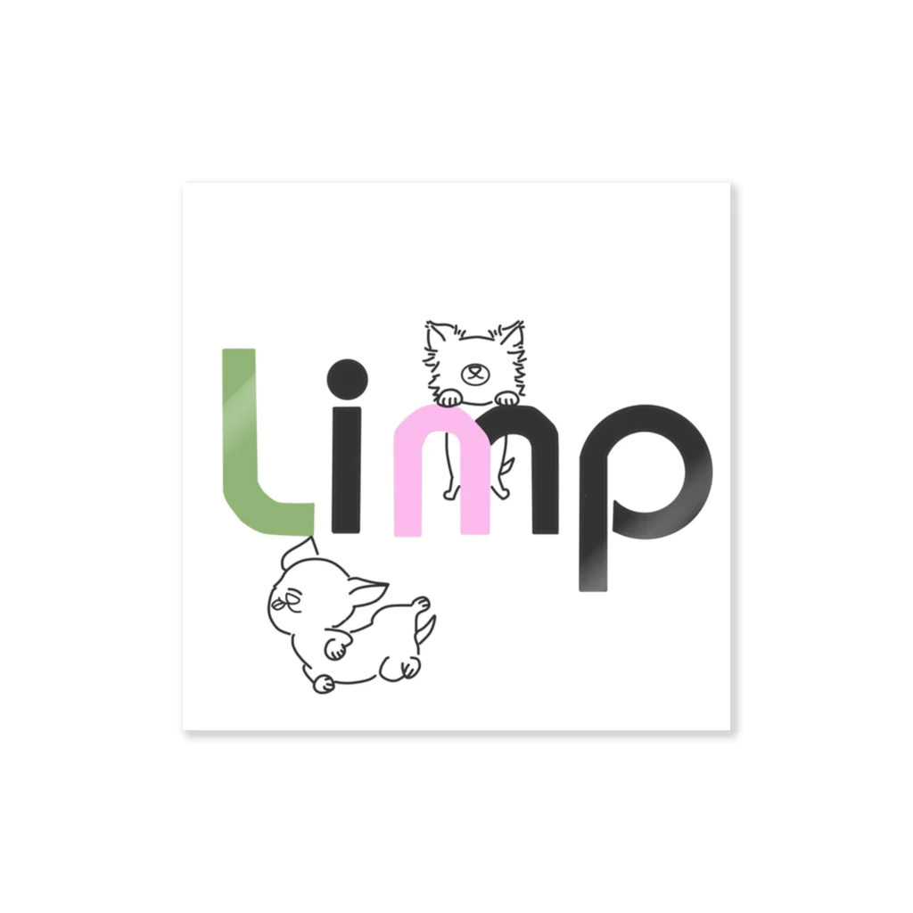 happyのチワワずLimp Sticker