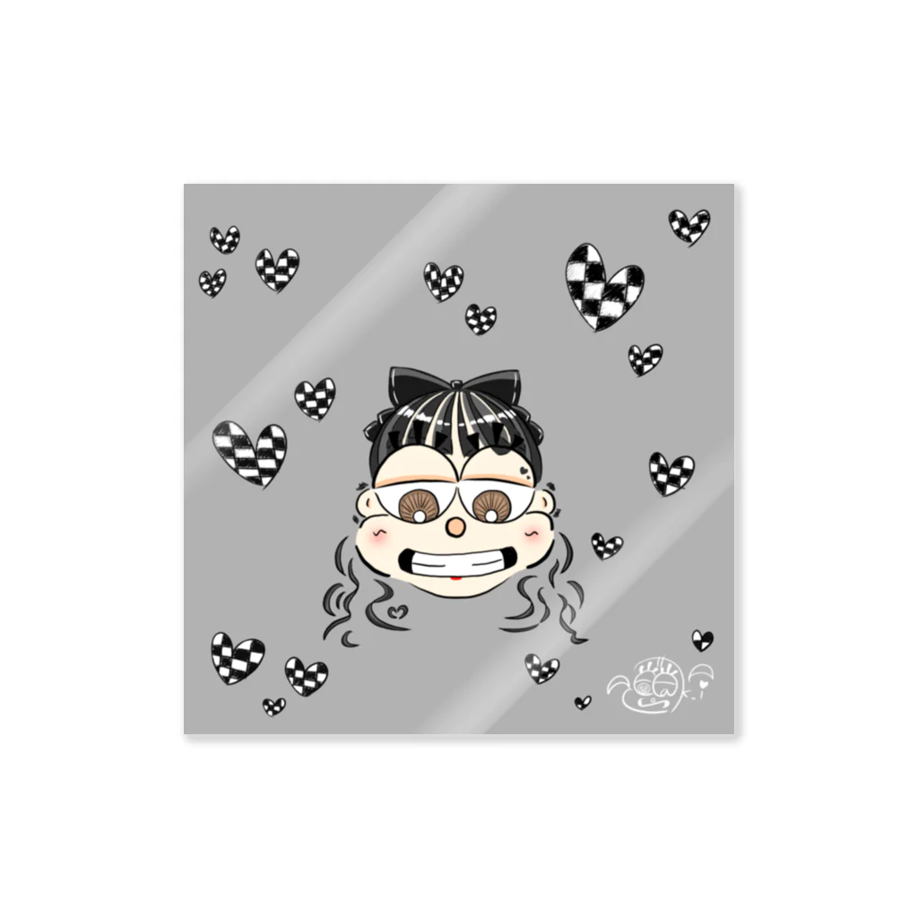 UN Luc'key' Girl.のぶらっくちぇっくﾁｬﾝ。 Sticker