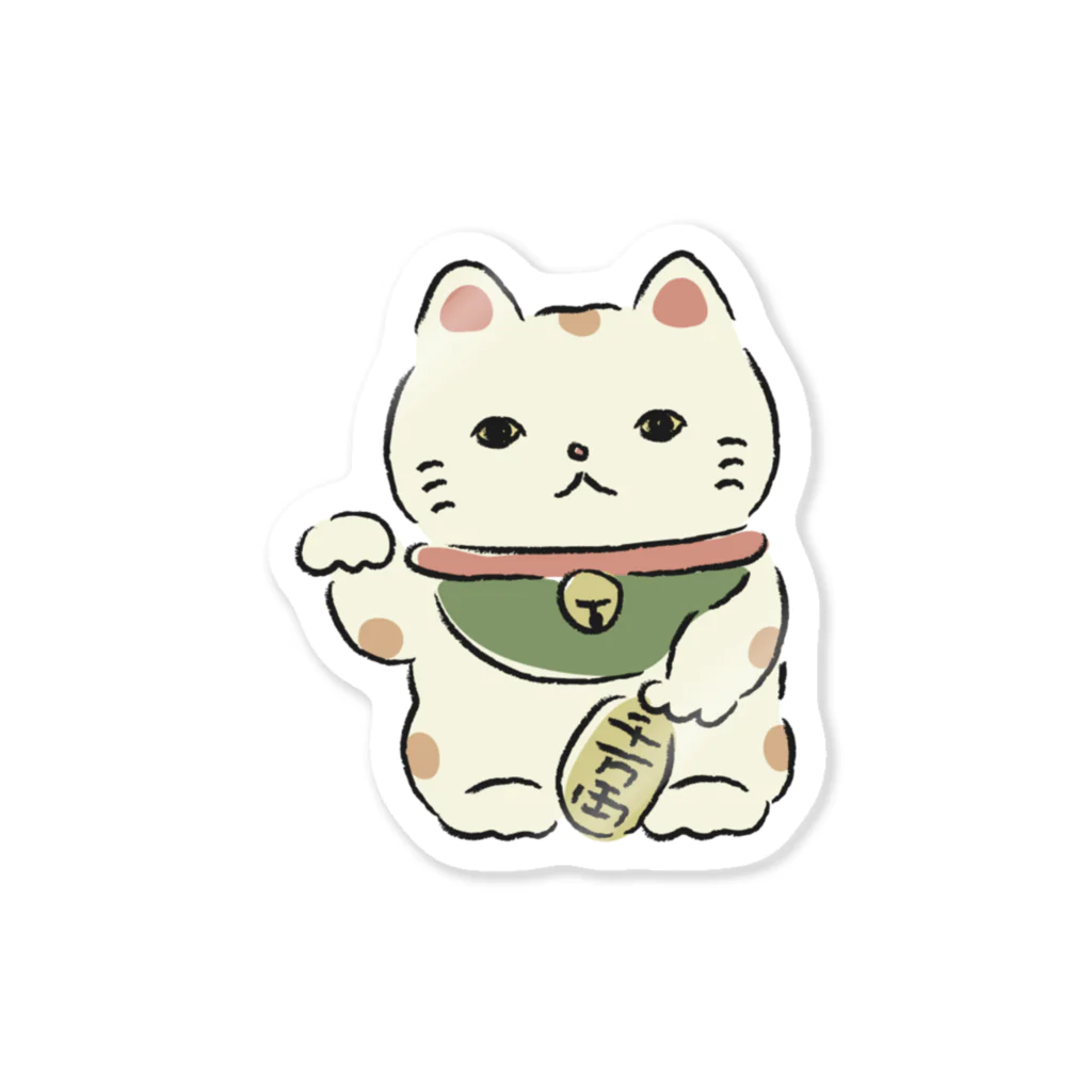 もな / monaのゆる招き猫 Sticker