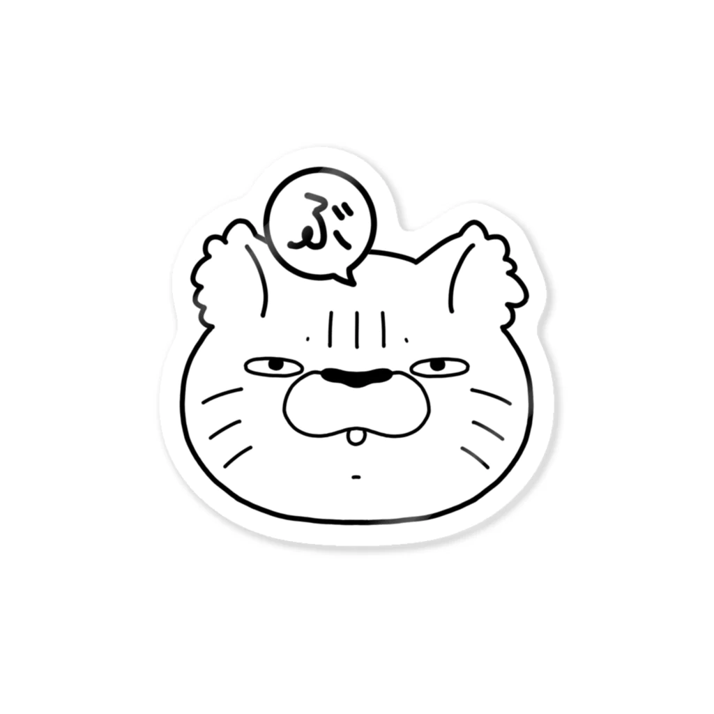 漆児のぶちゃねこver.02 Sticker