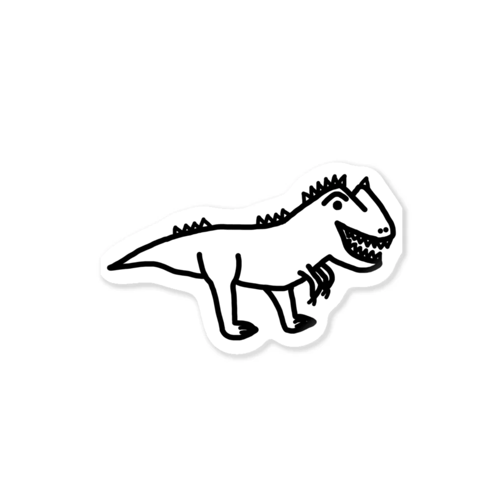 ぽぽぽぽんちゃんのアロサウルス ステッカー