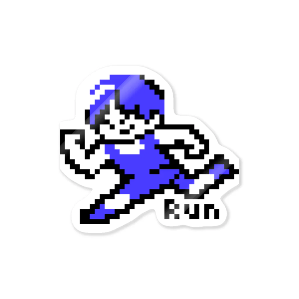 Cute's Making 需要と供給のRun for a bit(blue) ステッカー