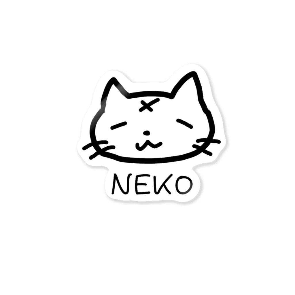 海の底のNEKO ステッカー