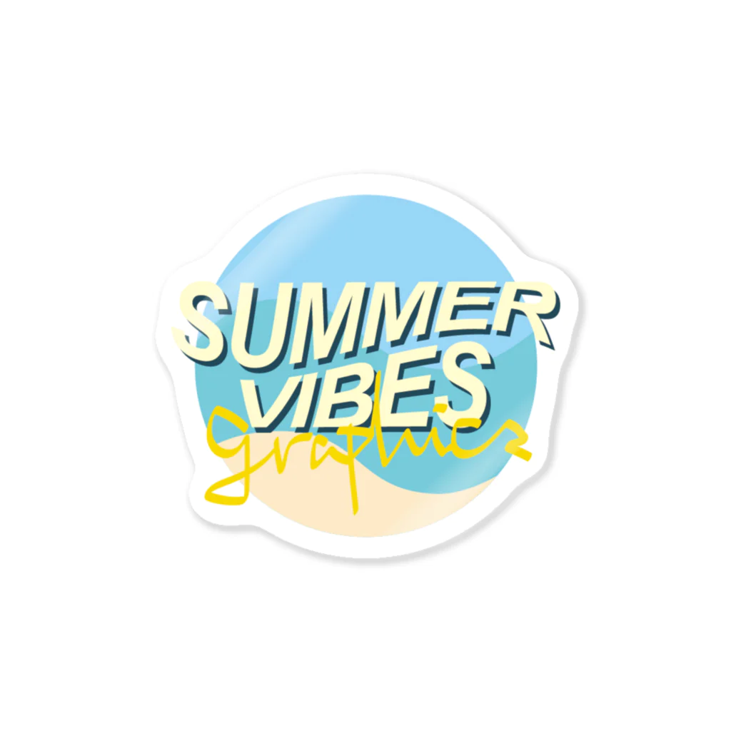 NaohiroのSUMMER VIBES GRAPHICS ステッカー